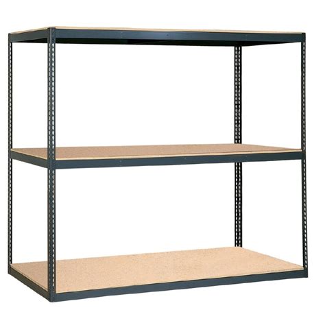 Shop Kobalt Steel Heavy Duty 3-Tier Utility Shelving Unit (48-in W x 24-in D x 47-in H), Black in the Freestanding Shelving Units department at Lowe&39;s. . Lowes shelving units